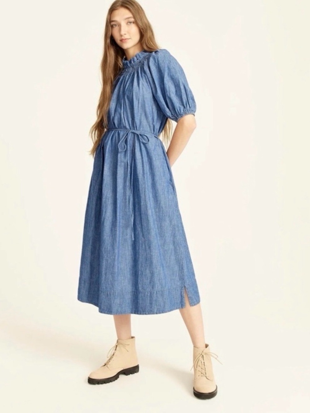 J Crew Puff Sleeve Dress